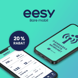 Få 20 % på dit mobilabonnement med eesy